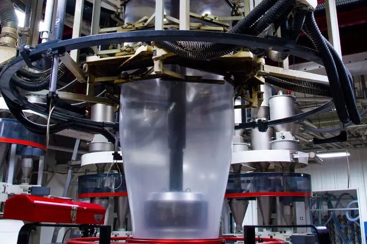 Multi-layer flexible film extrusion line at PKG