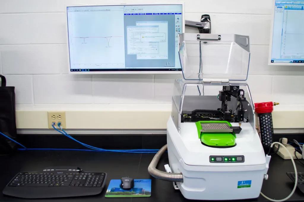 PKG analytical lab data and testing equipment
